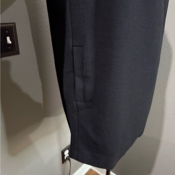 Vintage JCrew double cloth Wool Blend Black Coat tulip peacoat - Picture 8 of 10
